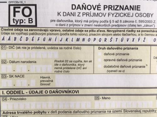 Do You Hold a Trade Licence in Slovakia? Forget About Submitting the Income Tax Return for 2018 in Paper Form!